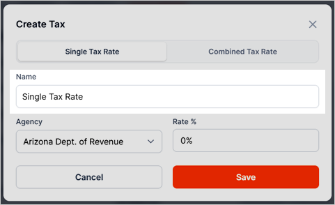 06 Tax Name - Single Tax Rate.fw