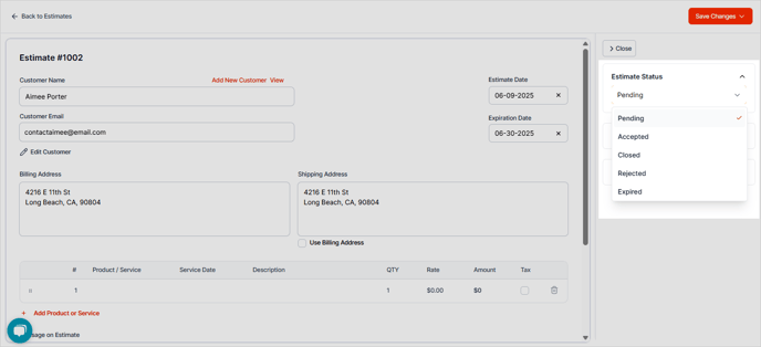 08 Estimate Status.fw