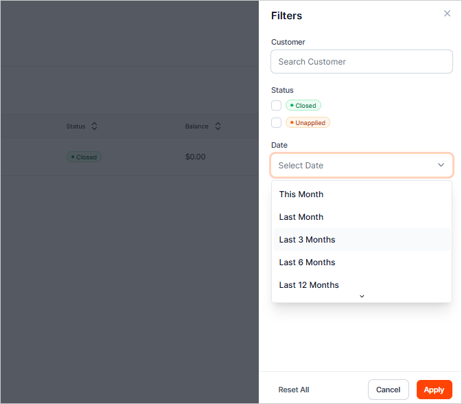 06 Credit Memo Filters.fw